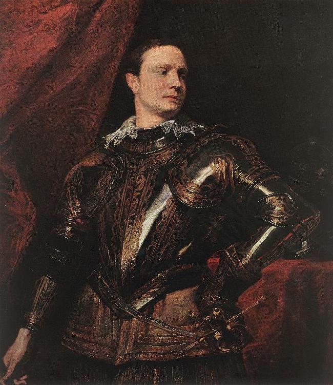 DYCK, Sir Anthony Van Portrait of a Young General dfgj